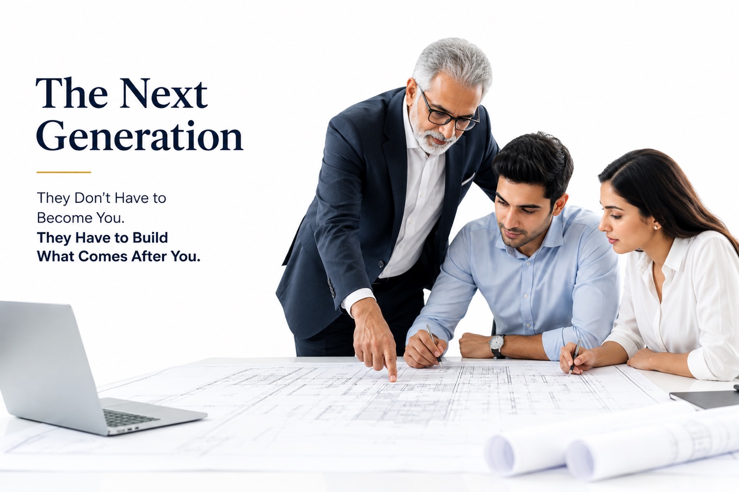 The Next Generation — they don't have to become you, they have to build what comes after you.