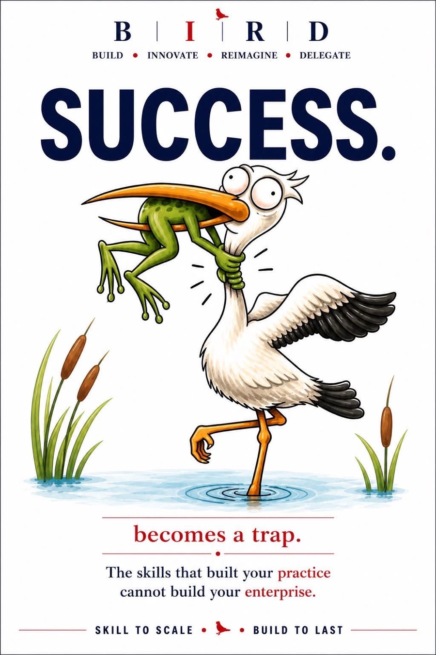 Success becomes a trap — the skills that built your practice cannot build your enterprise