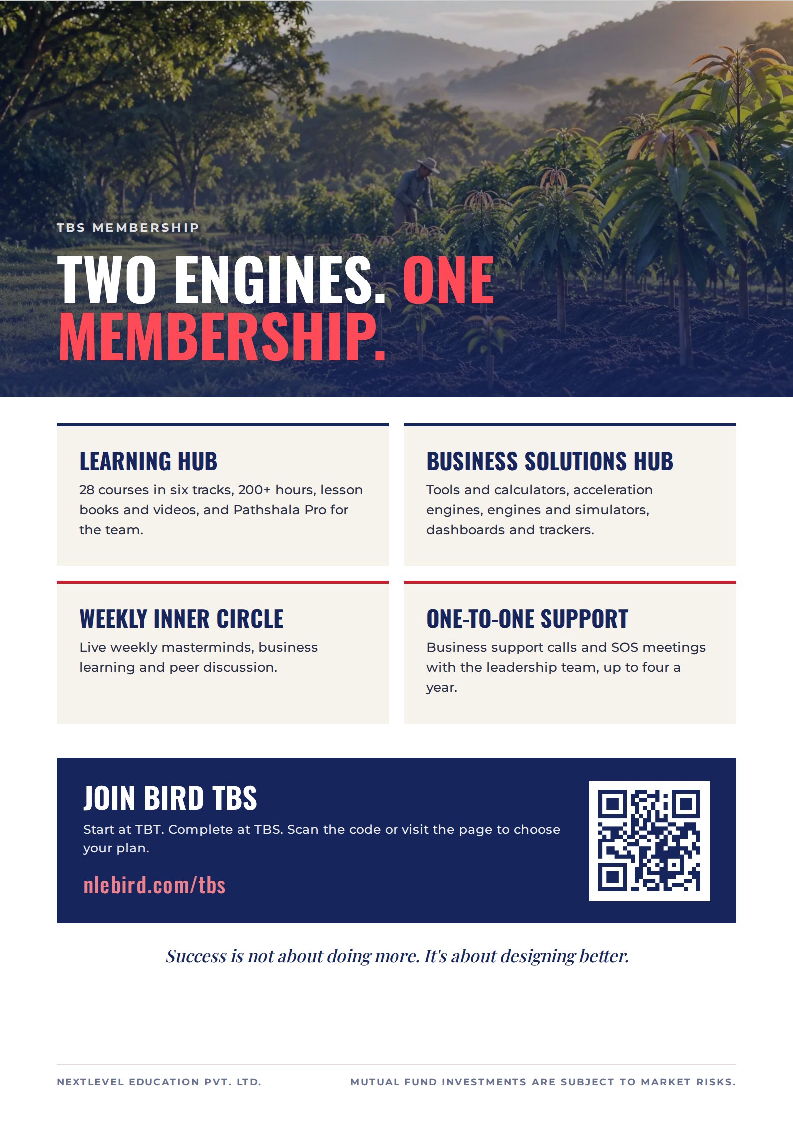 Back cover: Two engines. One membership. Join BIRD TBS at nlebird.com/tbs.